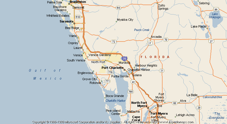 Map of North Port